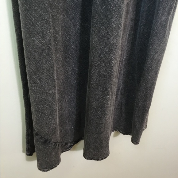 Gap Charcoal Slip Maxi Dress with Spaghetti Straps New